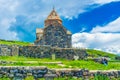 The old Monastery on Sevan Lake Royalty Free Stock Photo