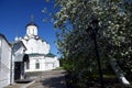 Old monastery wall in Vladimir, Russia. Royalty Free Stock Photo