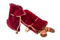 Old money pouch Royalty Free Stock Photo