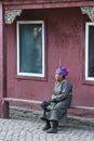 Old mongolian lady Royalty Free Stock Photo
