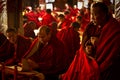 Old monk of Drepung Monastery Lhasa Tibet Royalty Free Stock Photo