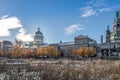 Old Montreal skyline with Bonsecours Market and Notre-Dame-de-Bon-Secours Chapel - Montreal, Quebec, Canada Royalty Free Stock Photo