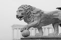 An old monument the lion Royalty Free Stock Photo