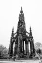 Old monumental tower in Edinborough Royalty Free Stock Photo