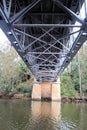 The Old Mooney Mooney Bridge over a Creek New South Wales Australia Royalty Free Stock Photo