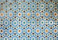 Old moorish mosaic in Seville, Spain