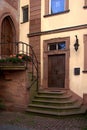 Doors us house entrances. Old times modern Royalty Free Stock Photo