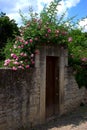 Doors us house entrances. Old times modern Royalty Free Stock Photo