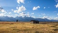 Old Mormon Barn in the Tetons Royalty Free Stock Photo