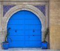 Old moroccan door from Essaouira Royalty Free Stock Photo