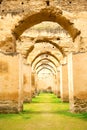Old moroccan granary in the d archway wall Royalty Free Stock Photo