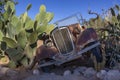 Old Abandoned Car - Namib Desert - Namibia Royalty Free Stock Photo