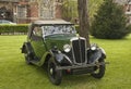 Old Morris tourer,green car.