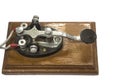 Old morse key telegraph Royalty Free Stock Photo