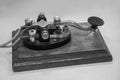 Old morse key telegraph Royalty Free Stock Photo