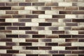 Old mosaic brick wall background texture Royalty Free Stock Photo