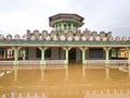 the old mosque building was flooded. Royalty Free Stock Photo