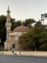 old mosque on the street of Rhodes Royalty Free Stock Photo