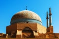 Old mosque in Yazd city against blue sky. Iran. Ancient Persia.