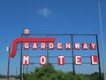 Old motel sign along route 66