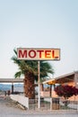 Old motel sign in Niland, near the Salton Sea, California