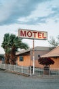 Old motel sign in Niland, near the Salton Sea, California