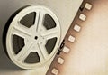 Old motion picture film reel