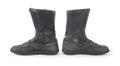 Old motorcycle boots Royalty Free Stock Photo