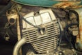 Old motorcycle engine Royalty Free Stock Photo