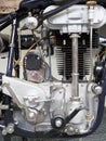 Old motorcycle engine Royalty Free Stock Photo