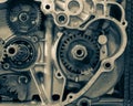 Old motorcycle engine Royalty Free Stock Photo