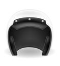 old motorcyclist helmet for driving a motorbike vector illustration Royalty Free Stock Photo