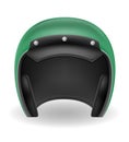 old motorcyclist helmet for driving a motorbike vector illustration Royalty Free Stock Photo