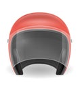 old motorcyclist helmet for driving a motorbike vector illustration Royalty Free Stock Photo