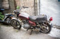 Old motorcyle on the street