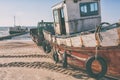 Fishermen gather in the sea Royalty Free Stock Photo