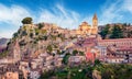 Old mountain town - Novara di Sicilia. Gorgeous spring morning in Sicily, Italy, Europe. Beautiful world of Mediterranean countrie