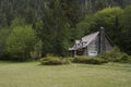 Old Mountainside Log Cabin Royalty Free Stock Photo