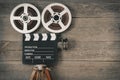 Old movie camera Royalty Free Stock Photo