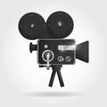 old movie camera. Vector illustration decorative design Royalty Free Stock Photo