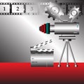 Old movie projector Royalty Free Stock Photo