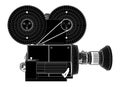 Old Movies Camera Vector Royalty Free Stock Photo