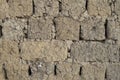 Old mud bricks wall Royalty Free Stock Photo