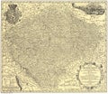 Old Mullers Map of Bohemia from Royalty Free Stock Photo