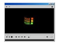 Old multi media player window mockup