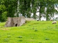 Old munition depot in casemate of wall in Damme, West Flanders, Belgium Royalty Free Stock Photo