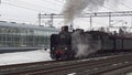 Old museum locomotive in Finland.