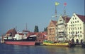 Old museum ships in Gdansk, Poland Royalty Free Stock Photo