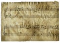 Old music cheet Royalty Free Stock Photo