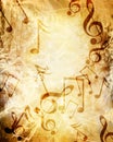 Old music sheet Royalty Free Stock Photo